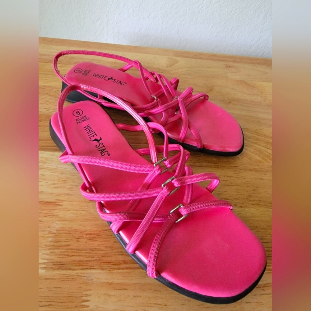 White Stag Elise Pink Strappy Sandal